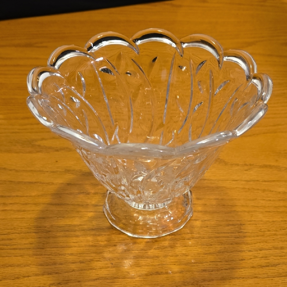 Fifth Avenue 24% Lead Crystal Fairfax 8" Flower Vase/Fruit Bowl